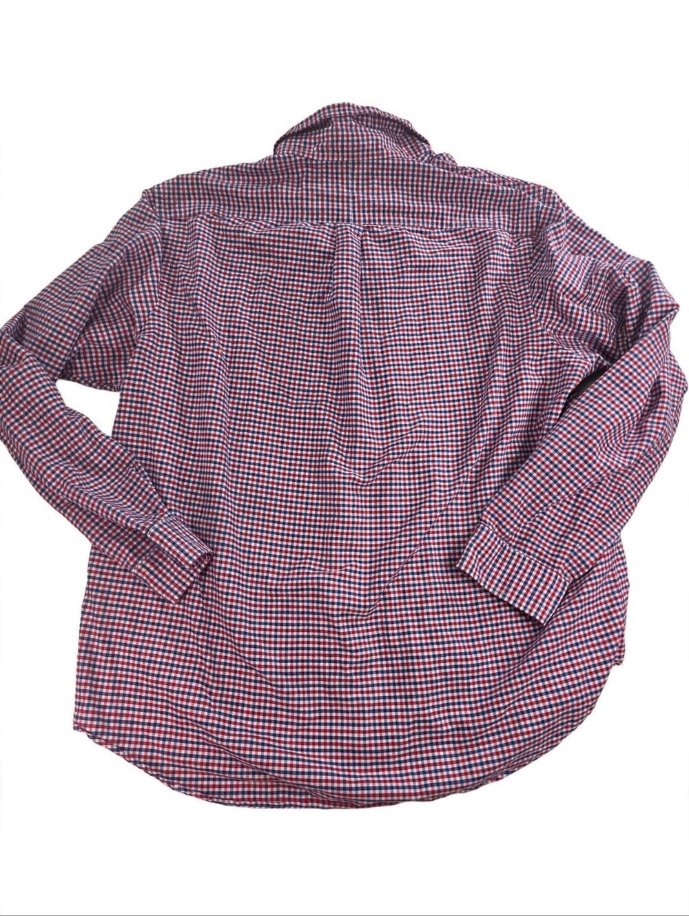 Ralph Lauren Shirt Mens XXL Red Blue White Gingham Check Pony 100% Cotton - Picture 2 of 7